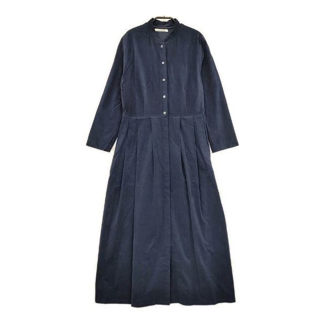 HOUSE OF LOTUS コーデュロイ フレアシャツワンピ 比翼ボタン ワンピース ネイビー レディース ハウスオブロータス【中古】5-0913T∞ HOUSE OF LOTUS コーデュロイ フレアシャツワンピ 比翼ボタン