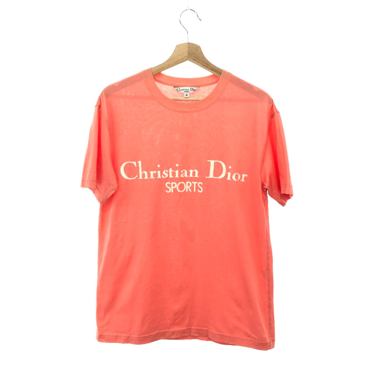 【極美品】クリスチャンディオールスポーツ　サイズM リネン　ゴルフ　半袖シャツ クリスチャンディオール dior ゴルフウェア レディース 服 半袖