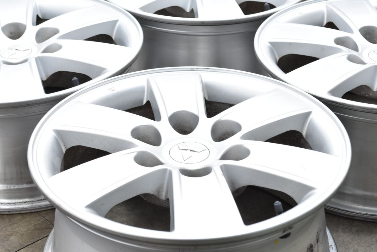 交換用に 三菱 パジェロ ロング エクシード ショート VR-II 純正 17in 7.5J 46 PCD139.7 アルミ4本セット トライトン スタッドレス