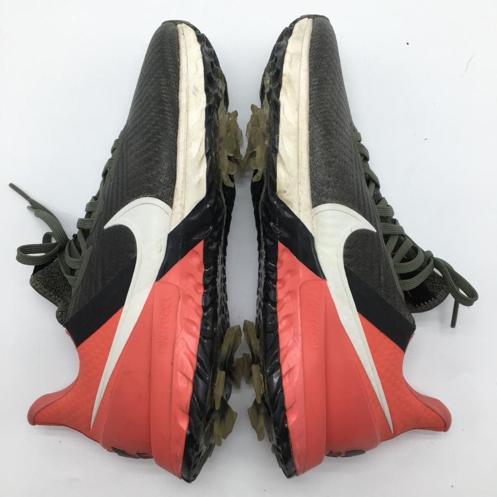 ゴルフシューズ 黒系×サーモンピンク