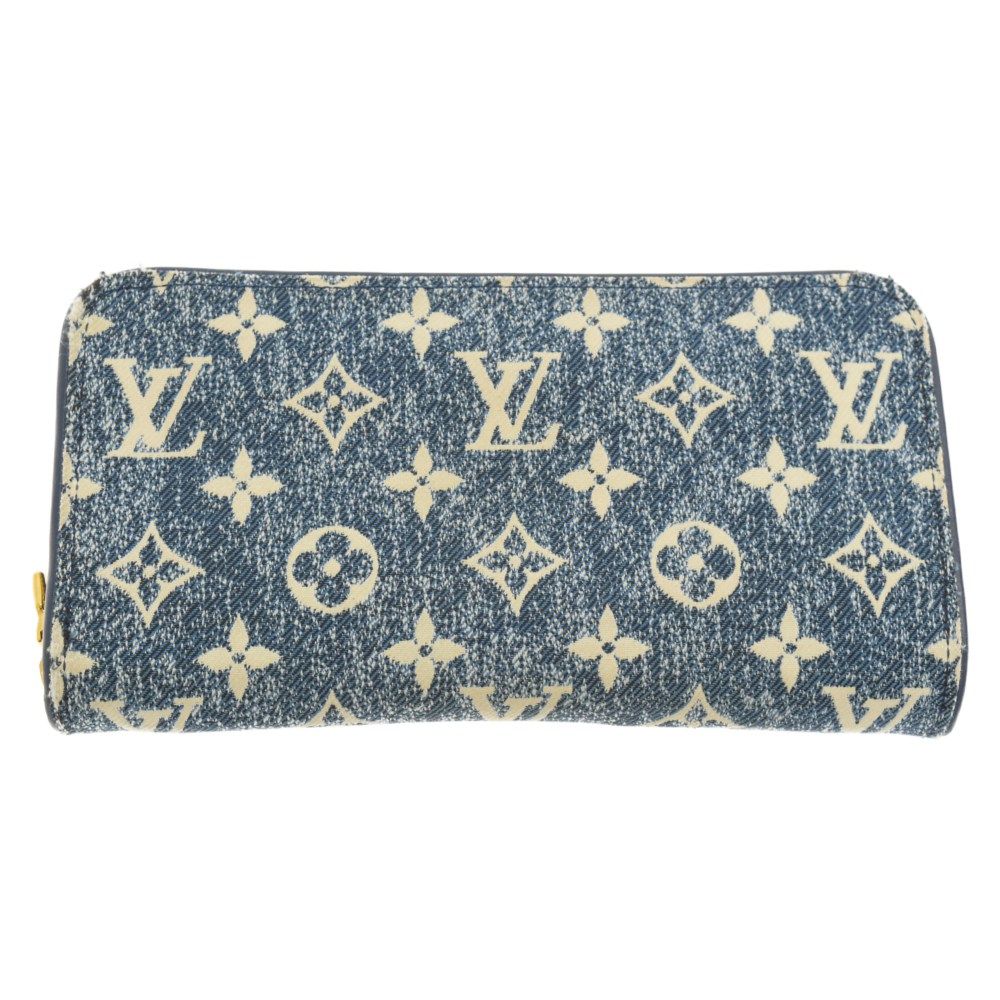 LOUIS VUITTON (ルイヴィトン) モノグラム ジャガード デニム ジッピー