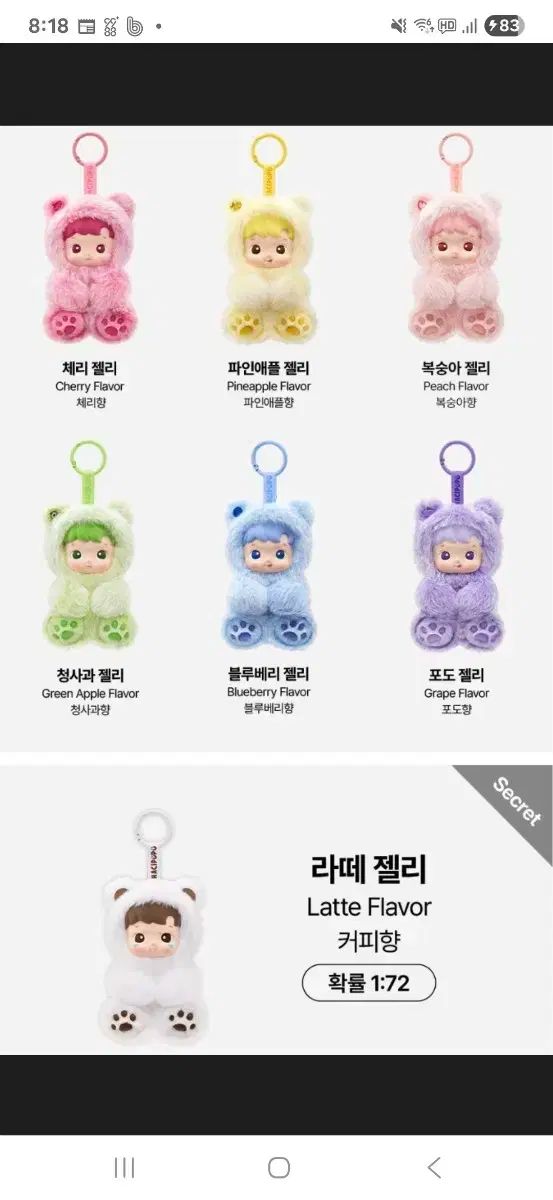 人形キーホルダー 本物のポップマート