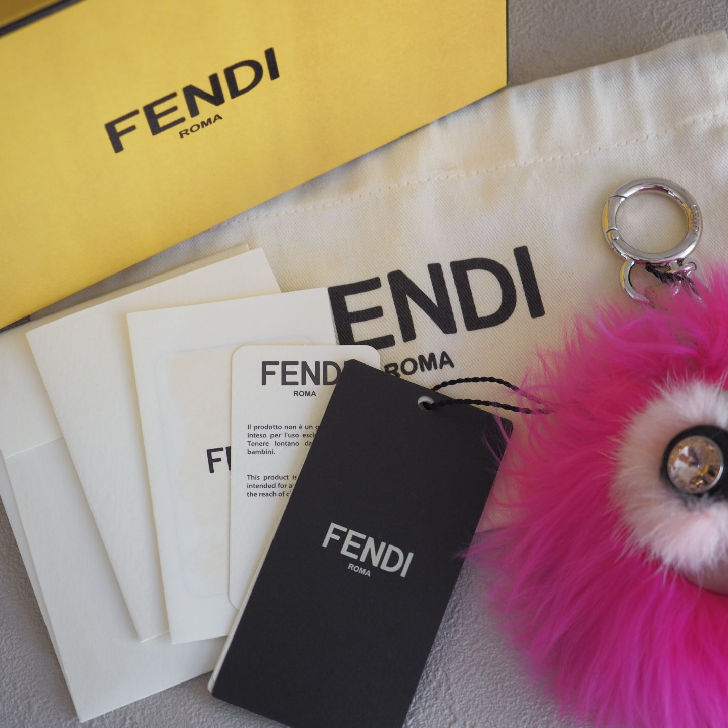 未使用 フェンディ FENDI マイクロ バグズ モンスター チャーム 