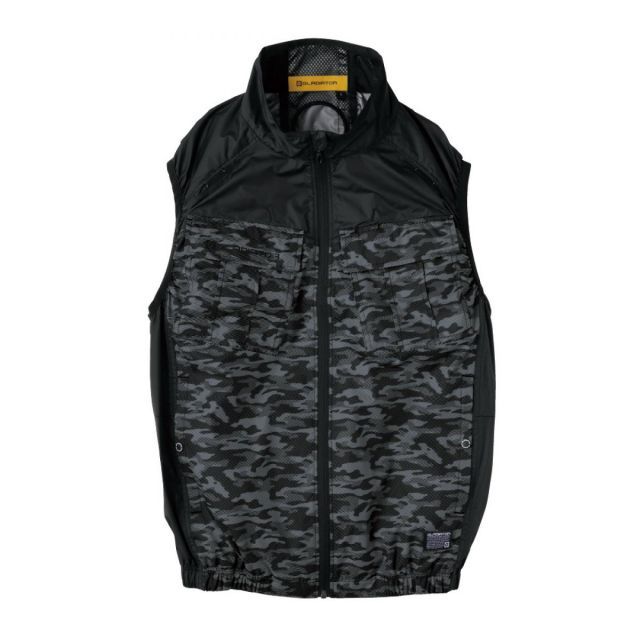 コーコス信岡 ボルトクール ベスト ペルチェ セット ディアゴブラック L G254149 空調 猛暑 夏 作業着 作業服 ファン バッテリー付 VOLTCOOL