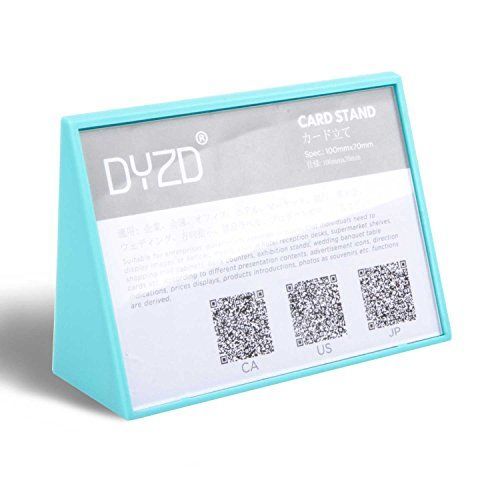 100x70mm ベイビーブルー DYZD カード立て ポップ スタンド v型 100X70mm 6個入り(ベイビーブルー)