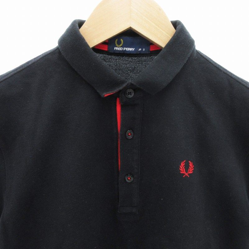 フレッドペリー FRED PERRY ポロシャツ ロゴ 刺繍 鹿の子 半袖 S