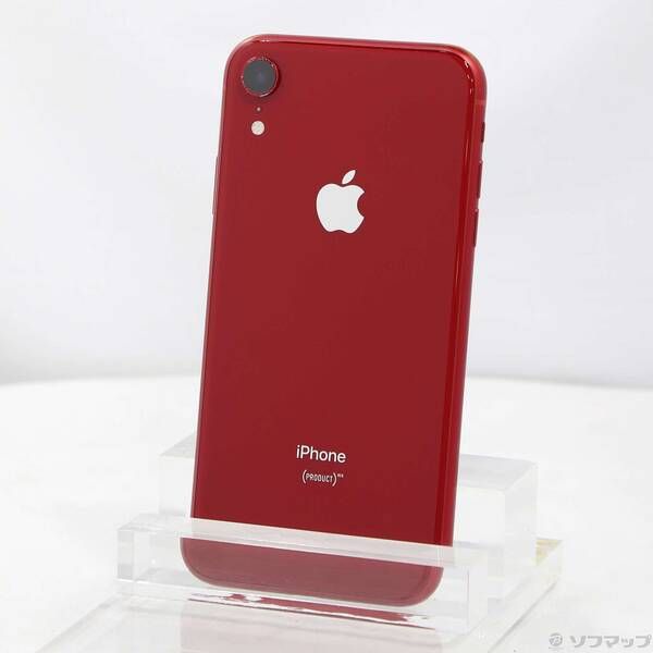 中古品〕 iPhoneXR 64GB プロダクトレッド MT062J／A SIMフリー