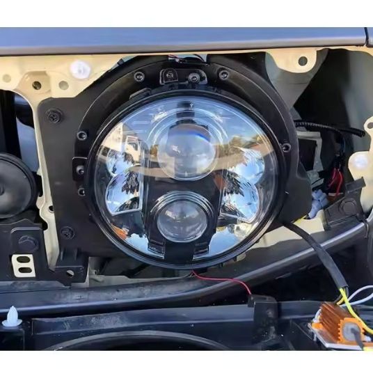 スズキ ジムニー JB64 JB74 対応 ヘッドライトブラケット フロントライト取付ステー ABS＋ステンレス製 黒