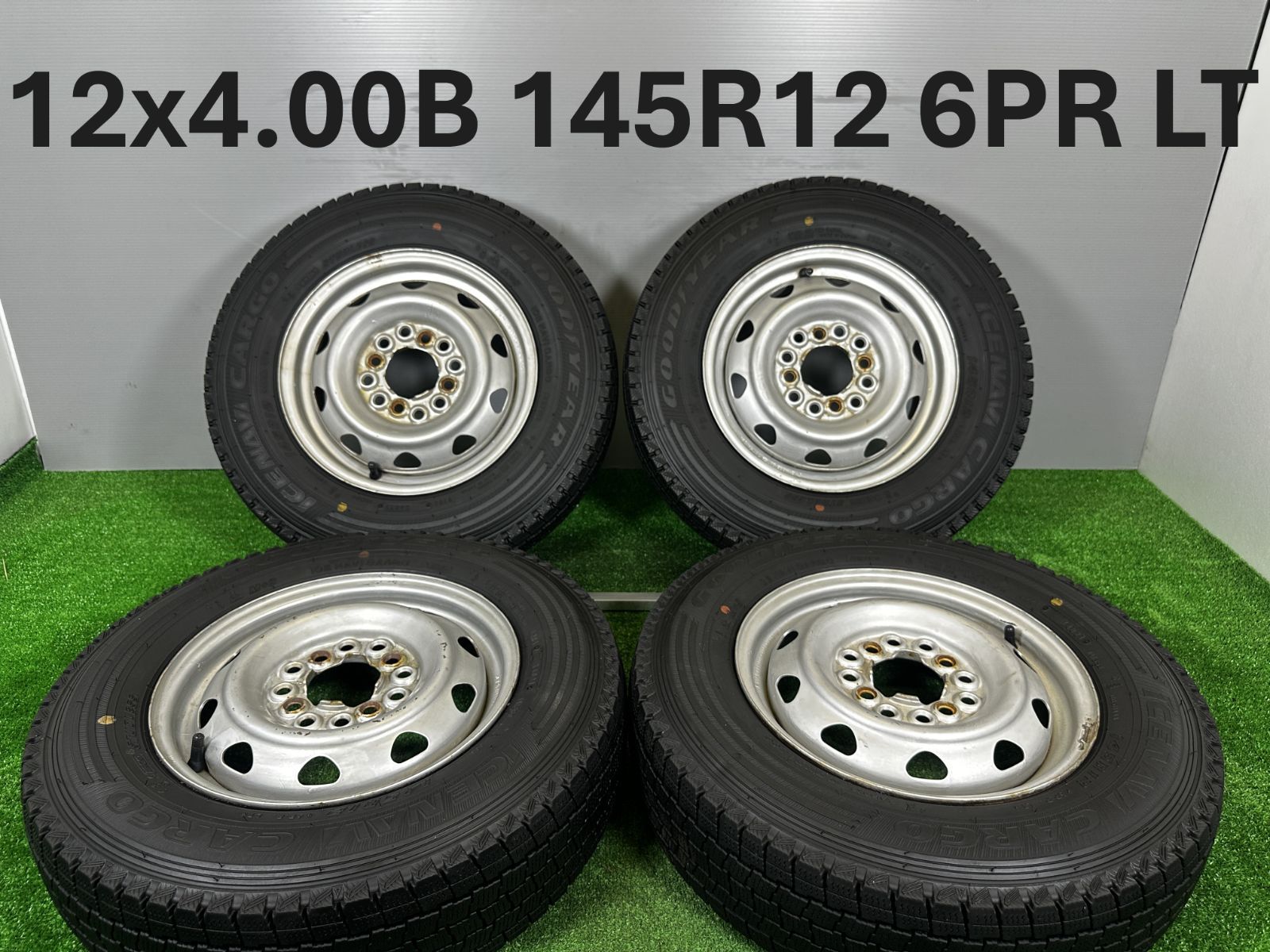 バリ山145/R12 6PR LT用　ホイール付スタッドレスタイヤ 4本セット 145r12 6pr スタッドレス ホイールセット 4本のおすすめ人気商品