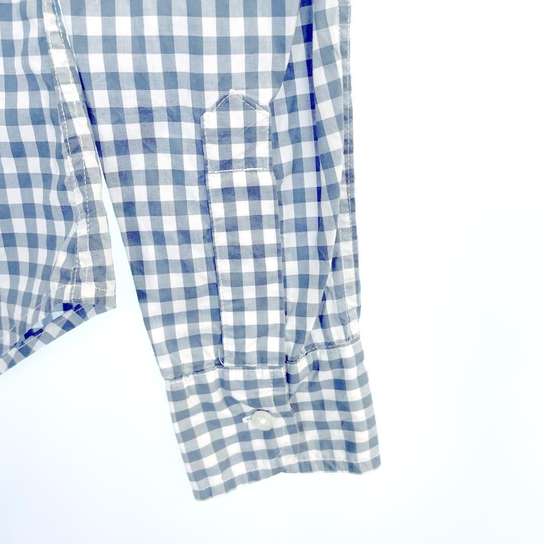 長袖 スキッパーシャツ