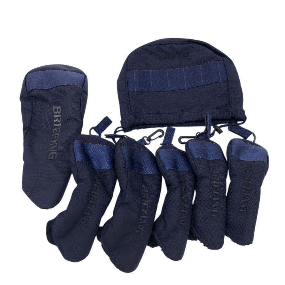 BRIEFING GOLF ブリーフィング ヘッドカバー 7点セット ネイビー系 DR FW×2 UT×2 IR 240101436157 ゴルフウェア ストスト