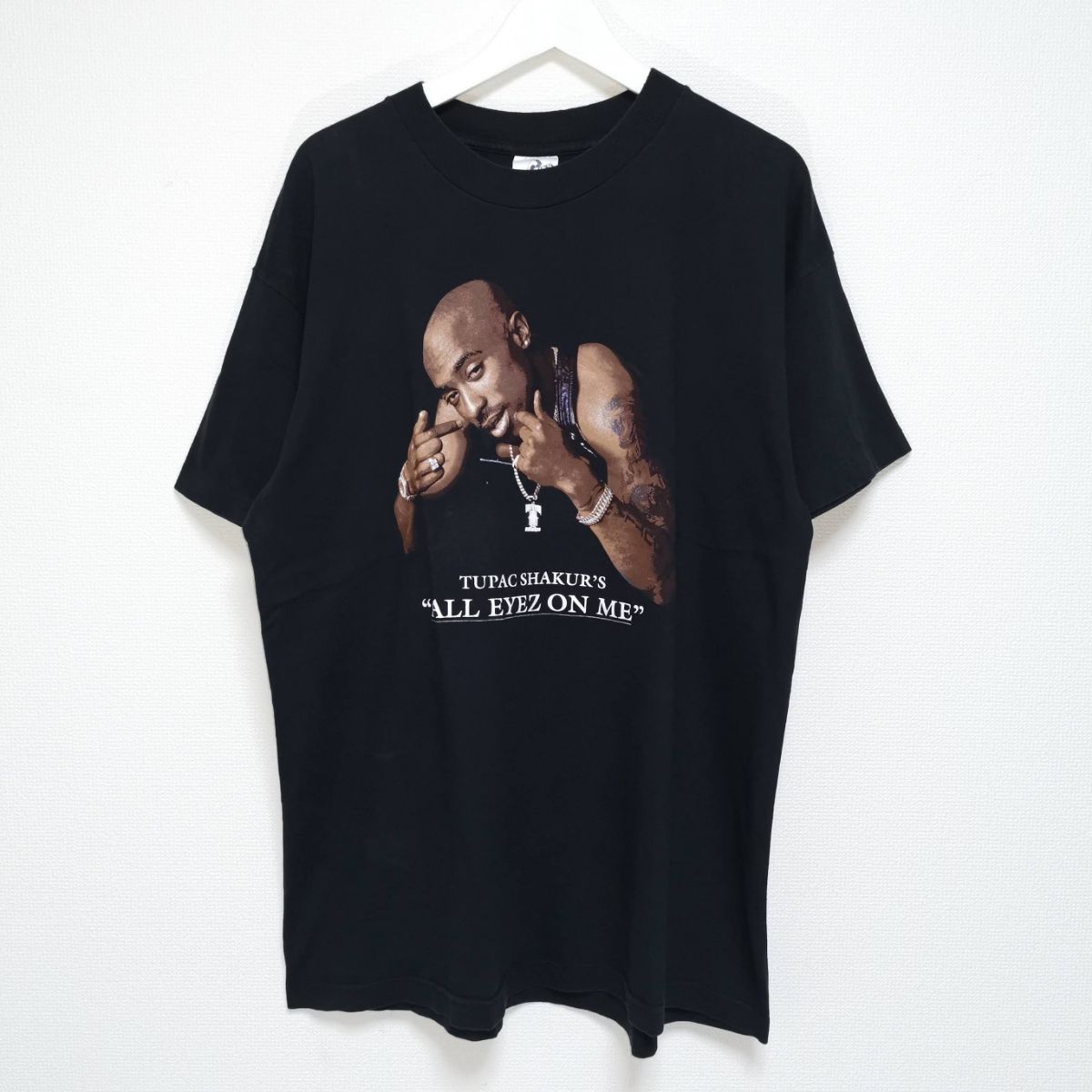 最旬トレンドパンツ 90´S 2PAC Tシャツ ヴィンテージ XL ブラック ...