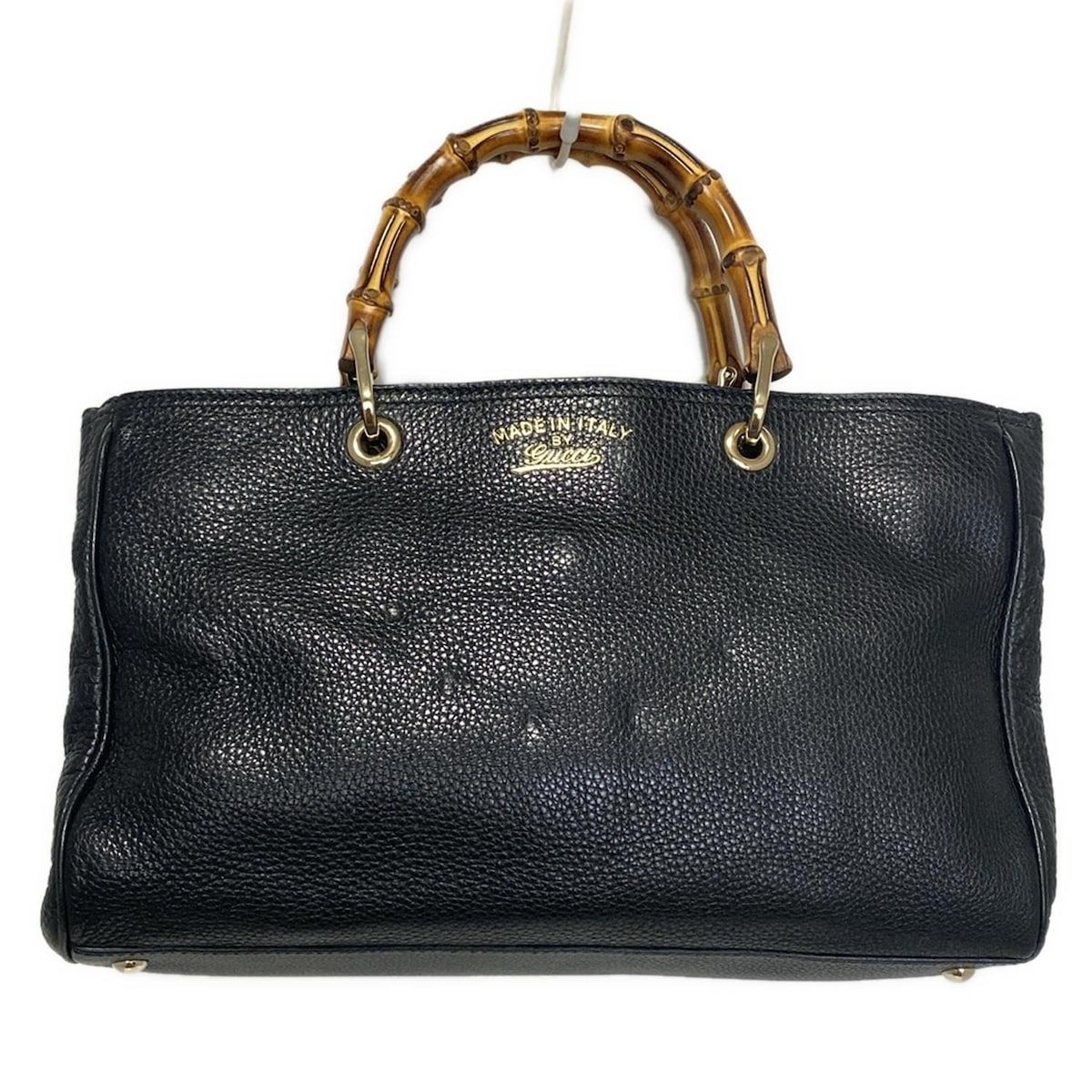 GUCCI グッチ トートバッグ バンブーショッパー 323660 黒 レザー