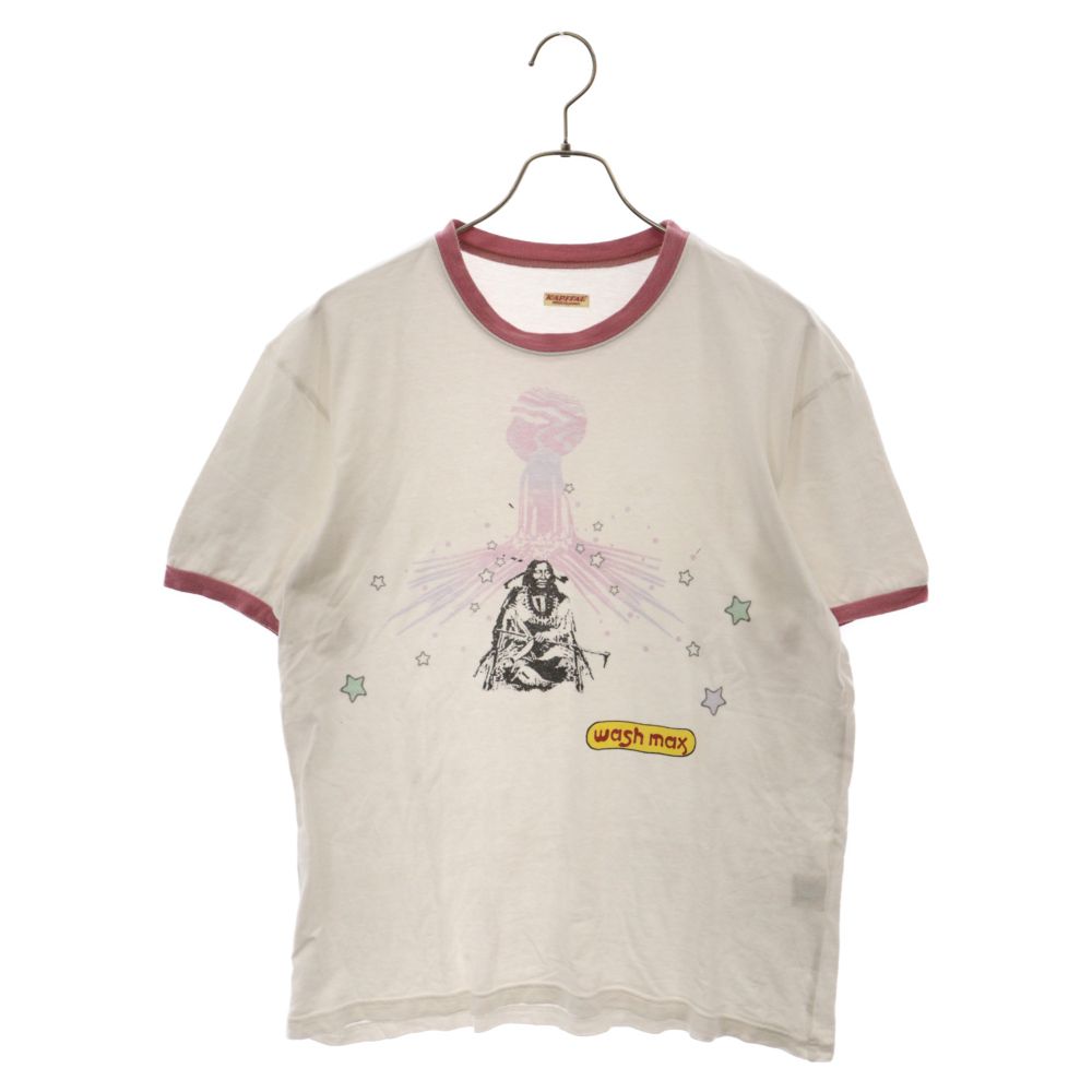 KAPITAL (キャピタル) 天竺 リンガー プリント半袖Tシャツ