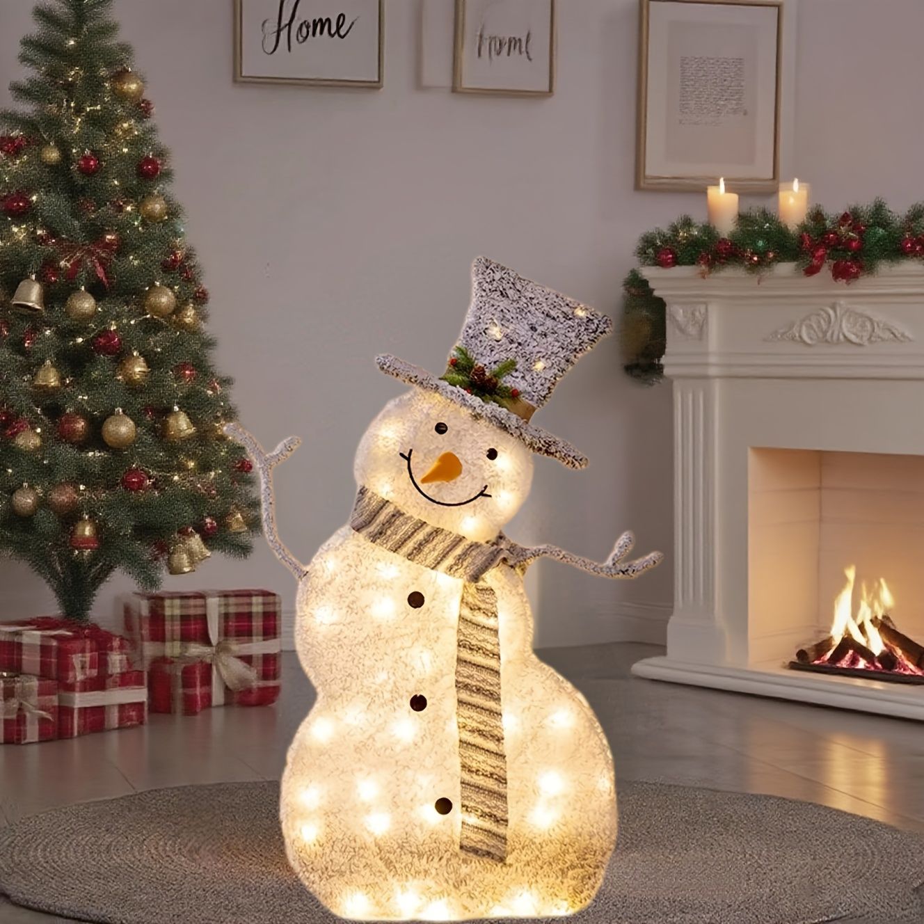 正規品激安大集合！ クリスマス LEDライト ナイトライト ナイトランプ 雪だるま オブジェ インテリア 冬 屋外 庭 ガーデン ガーデニング おしゃれ 雪だるま スノーマン 電池式 クリスマスデコレーション