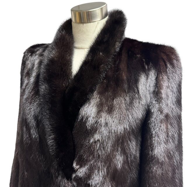 総丈84㎝ サガミンク グラマミンク ファーコート L 毛並み◎なめし柔らか 総丈84㎝ サガミンク グラマミンク ファーコート L 毛並み◎なめし