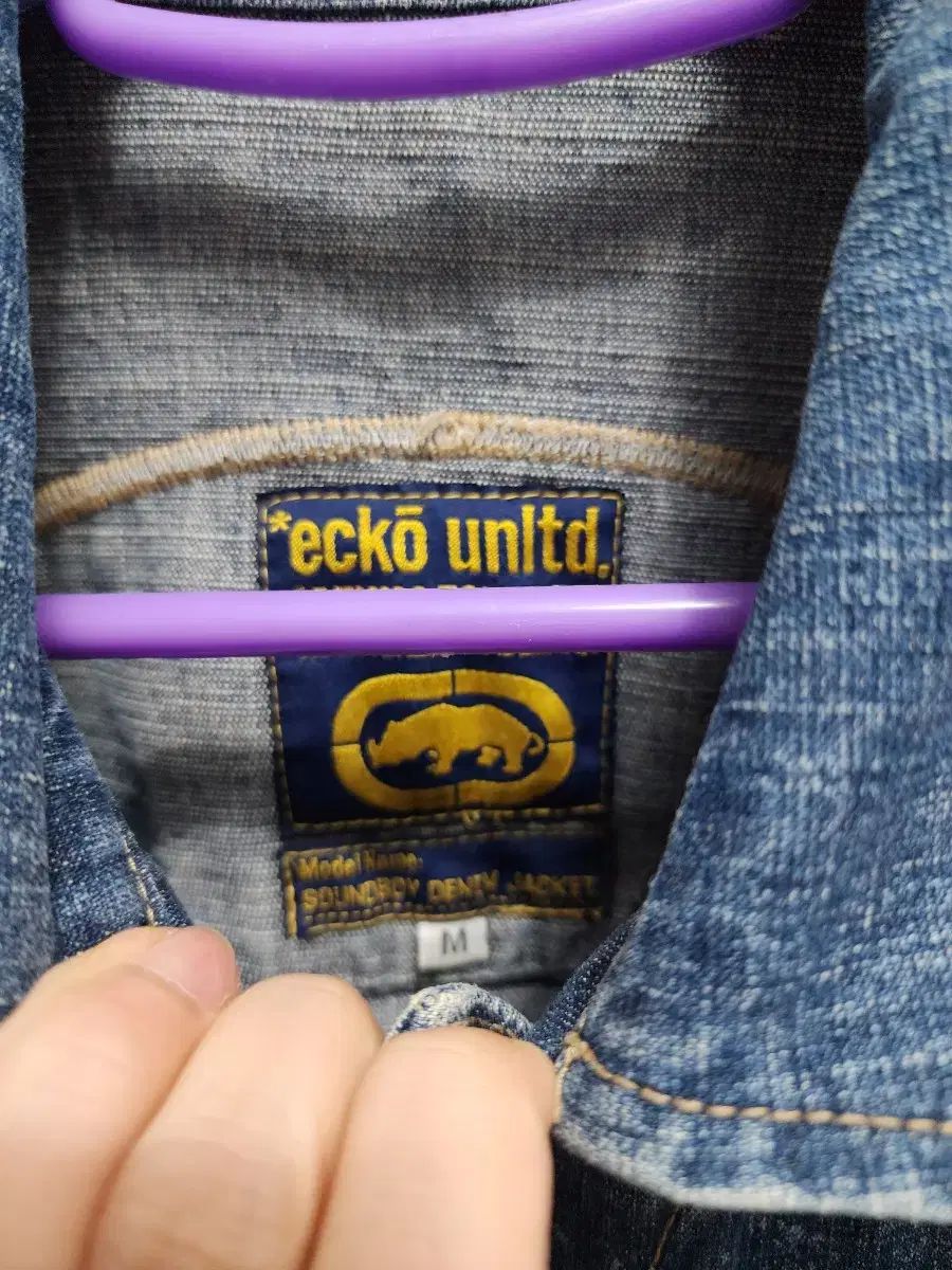 ECKO 90s 刺繍入りバックロゴ デニムジャケット
