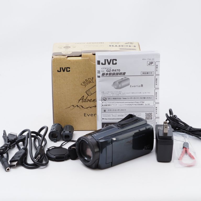 JVCKENWOOD JVC ビデオカメラ Everio R 防水 防塵 32GB アイスグレー