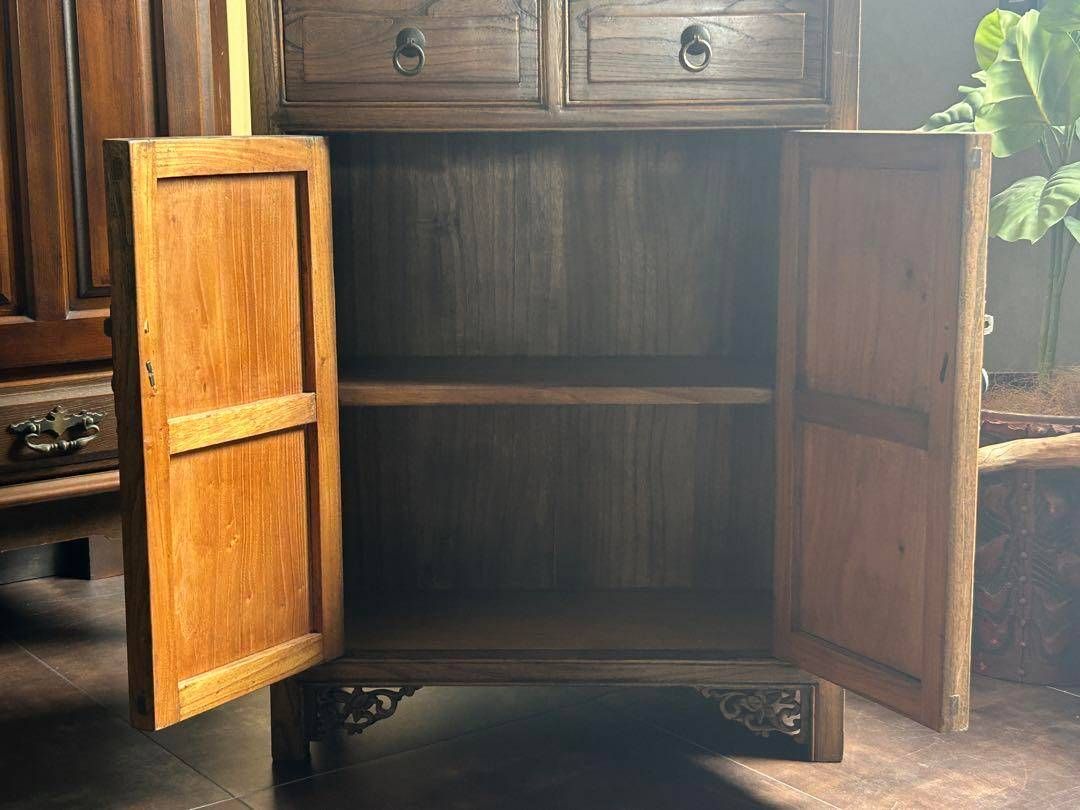 李氏朝鮮　アンティーク　キャビネット　無垢材　サイドボード　レトロ　棚　GH 李氏朝鮮アンティークキャビネット無垢材サイドボードレトロ棚GH