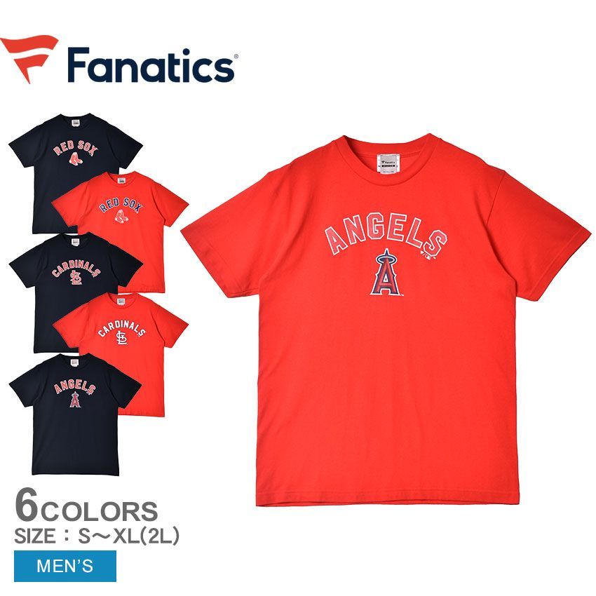 ファナティクス 半袖Tシャツ ML01-23SS-0047 ML01-23SS-0048 ML01-23SS-0049 メンズ WINNING STREAK FANATICS カラー:03.ヌートバー×レッド 品番：2641-0011
