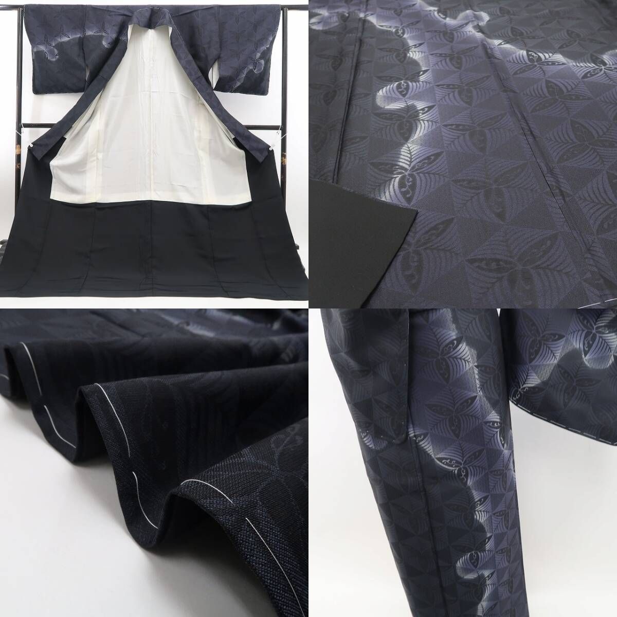 正絹 仕付け糸付