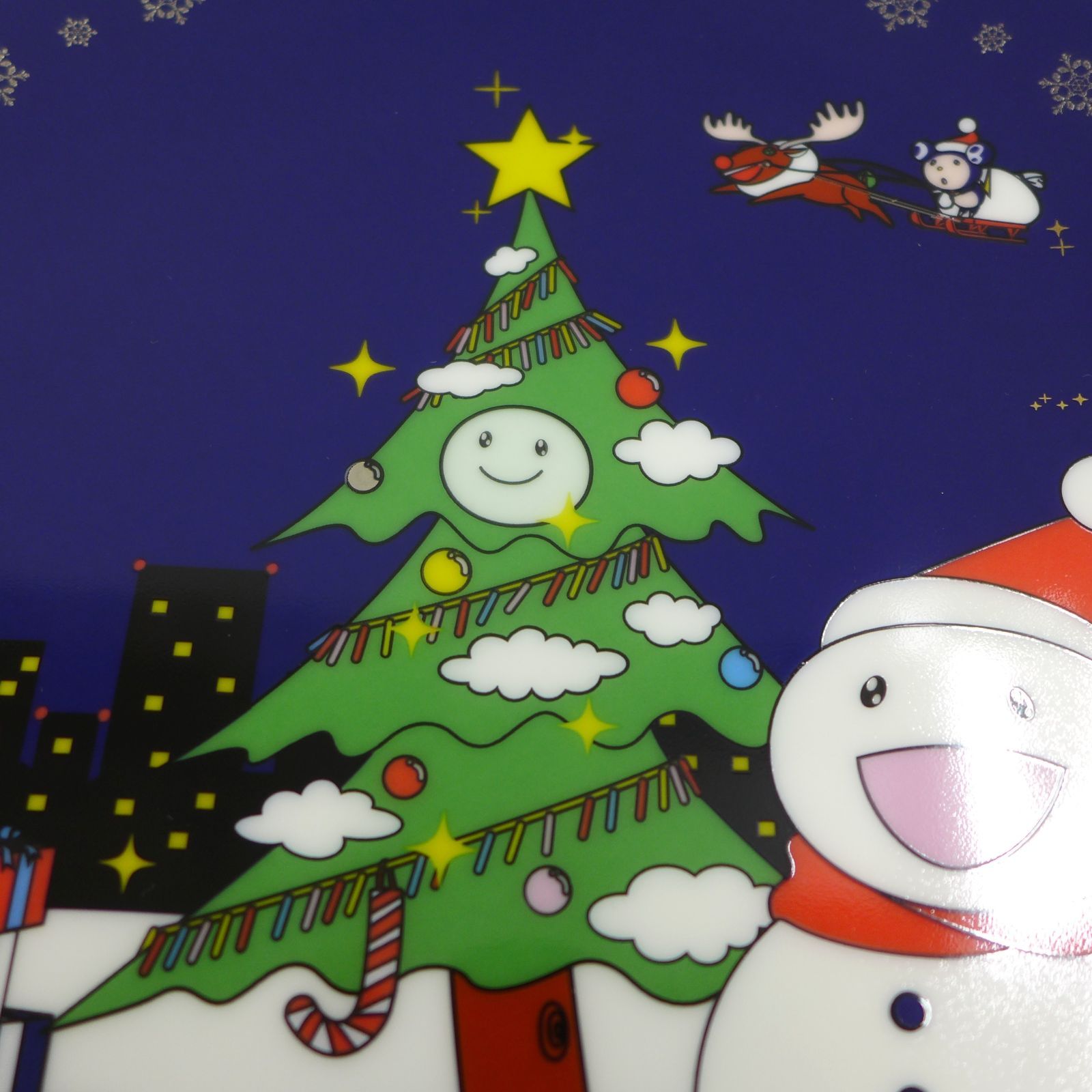 500枚限定】村上 隆 ART OF CHRISTMAS プレート 銀座・並木通り