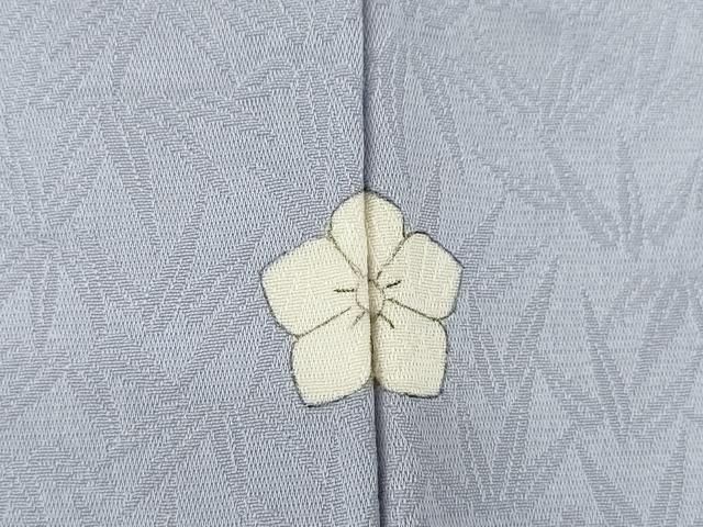 平和屋着物○上質な色無地 笹地紋 淡藤色 正絹 逸品 未使用 AABA7985ck