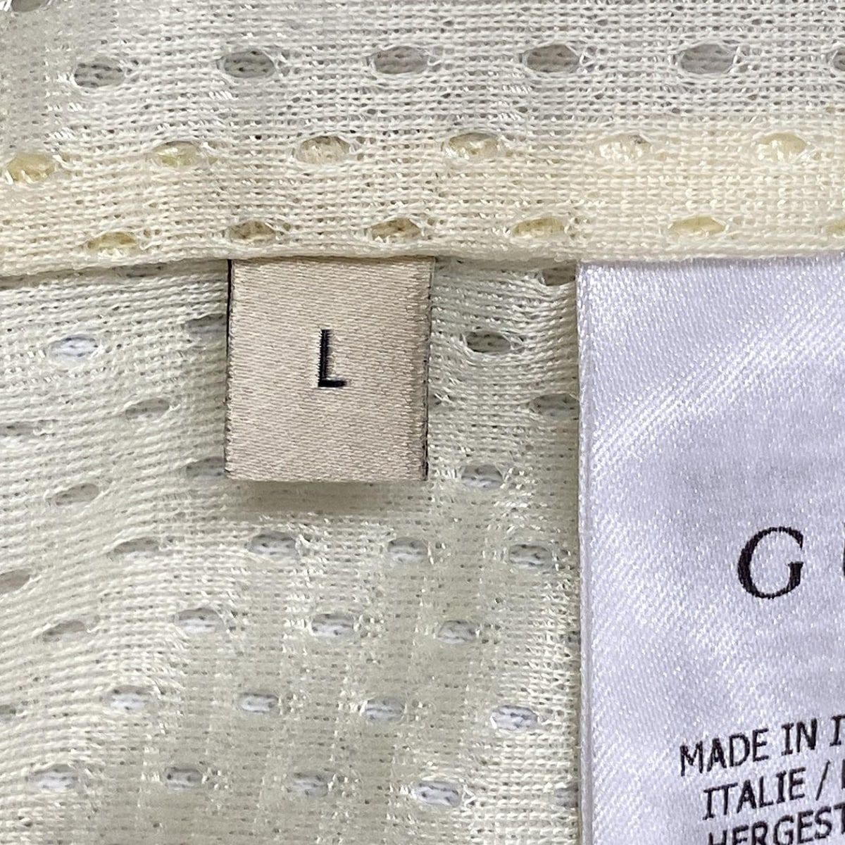 GUCCI(グッチ) ジャージ サイズL メンズ美品 - 671444 ベージュ×グレー  