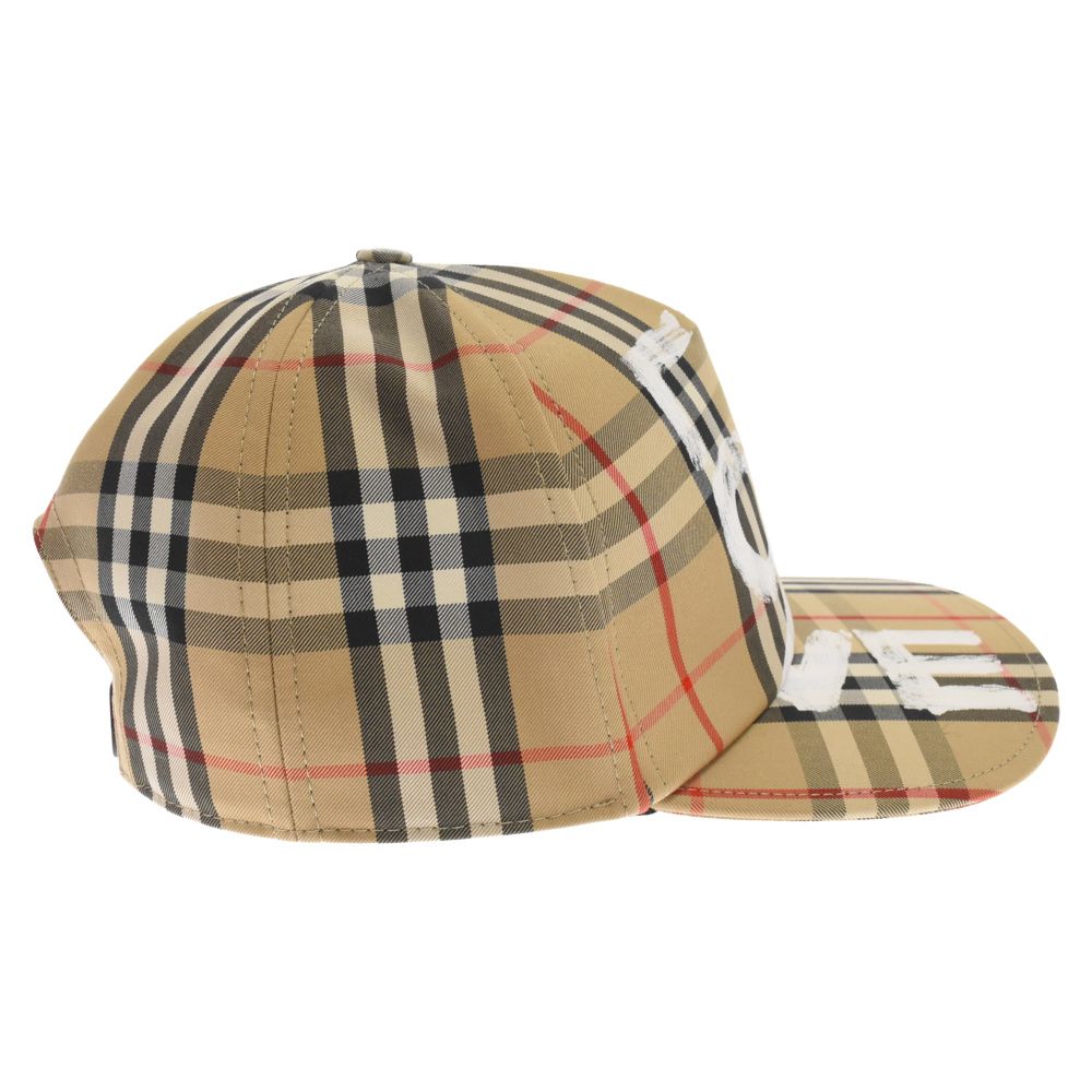 BURBERRY (バーバリー) LOVE Printed Cap 8037789 ラブプリント チェックキャップ ベージュ - メルカリ