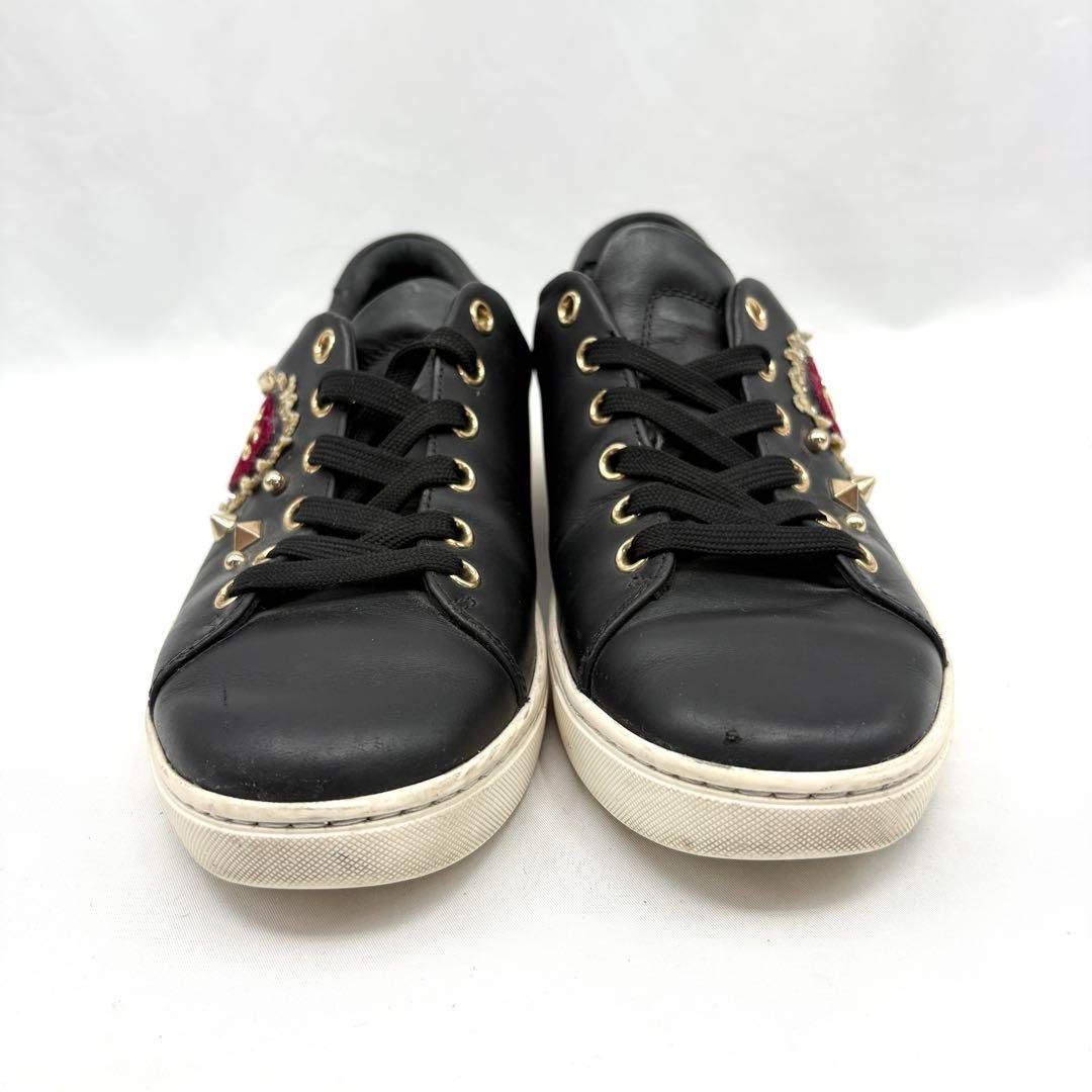 DOLCE&GABBANA ドルチェ&ガッバーナ レザー スニーカー スタッズ