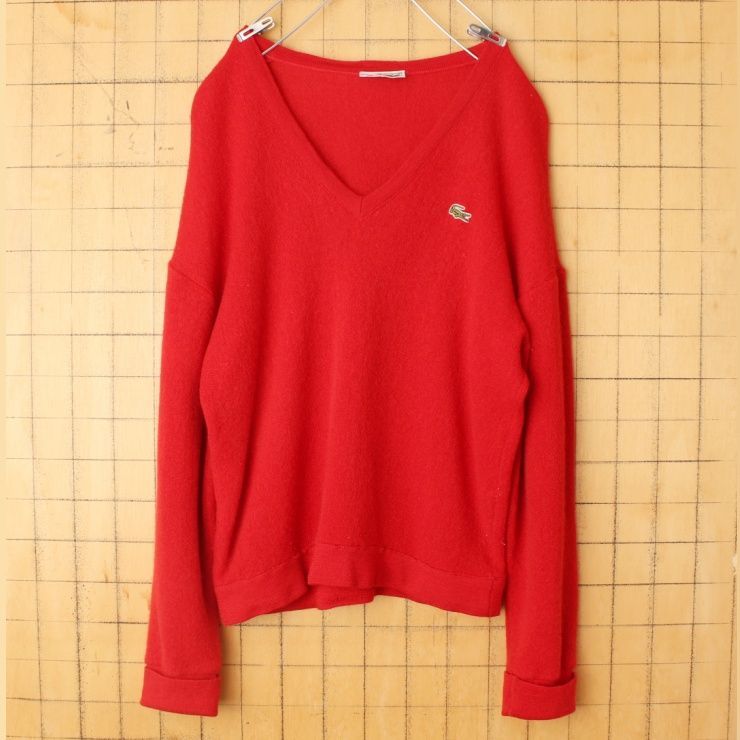 70s Lacoste】レア ラコステ ニット セーター フランス製