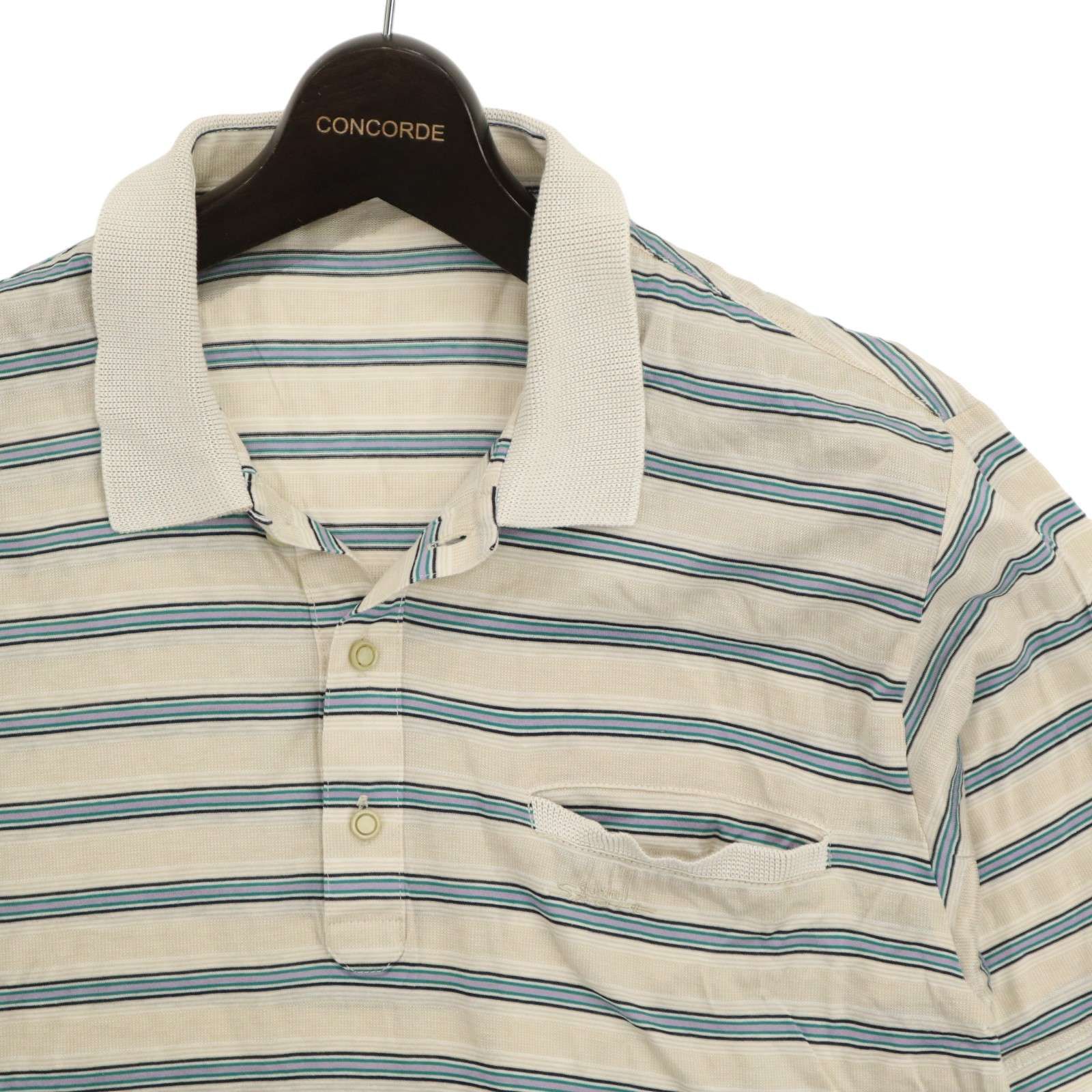 Dunhill Sport ダンヒル スポーツ 春夏 半袖 ロゴ刺繍☆ ボーダー