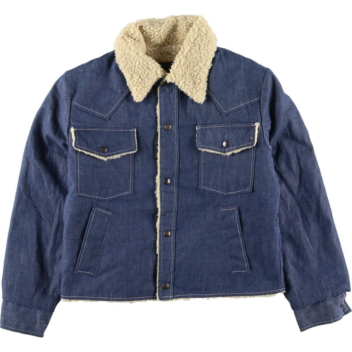 古着 70年代 ジェイシーペニー J.C.Penney デニムボアジャケット メンズS ヴィンテージ/eaa375404
