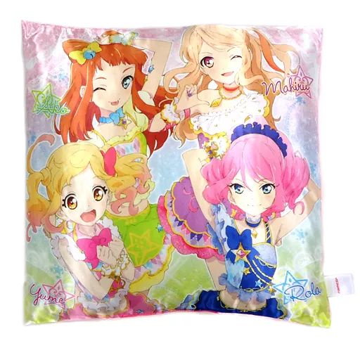 中古】クッション・抱き枕・本体(キャラクター) ゆめ＆ローラ＆あこ 