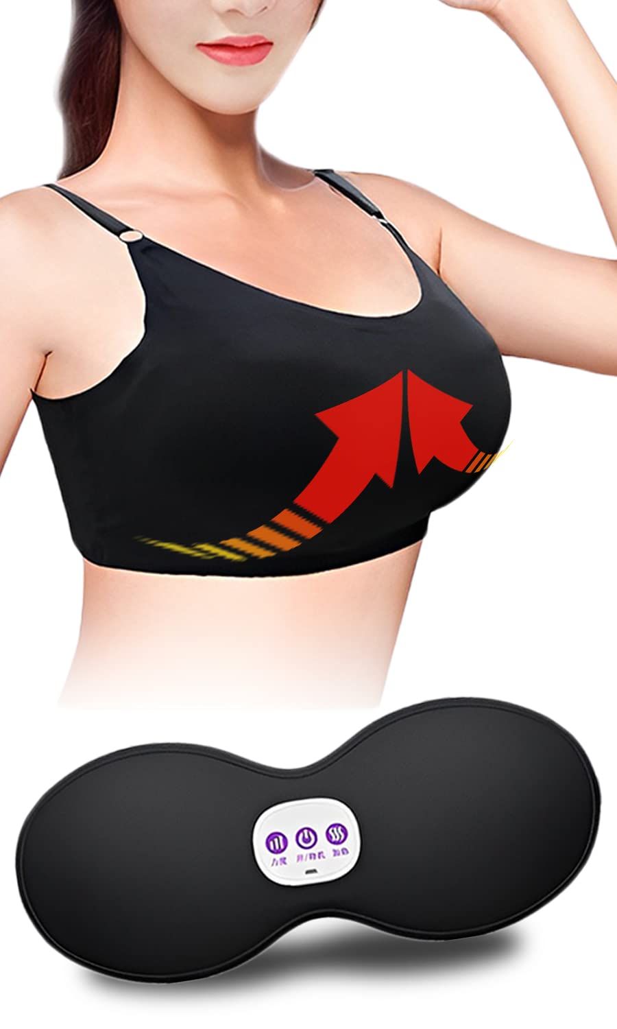 TTSmile バストアップ 器具 【日本国内検品済】バストマッサージャー 胸マッサージ器 女性ホルモン 洗浄可能 日本語説明書付