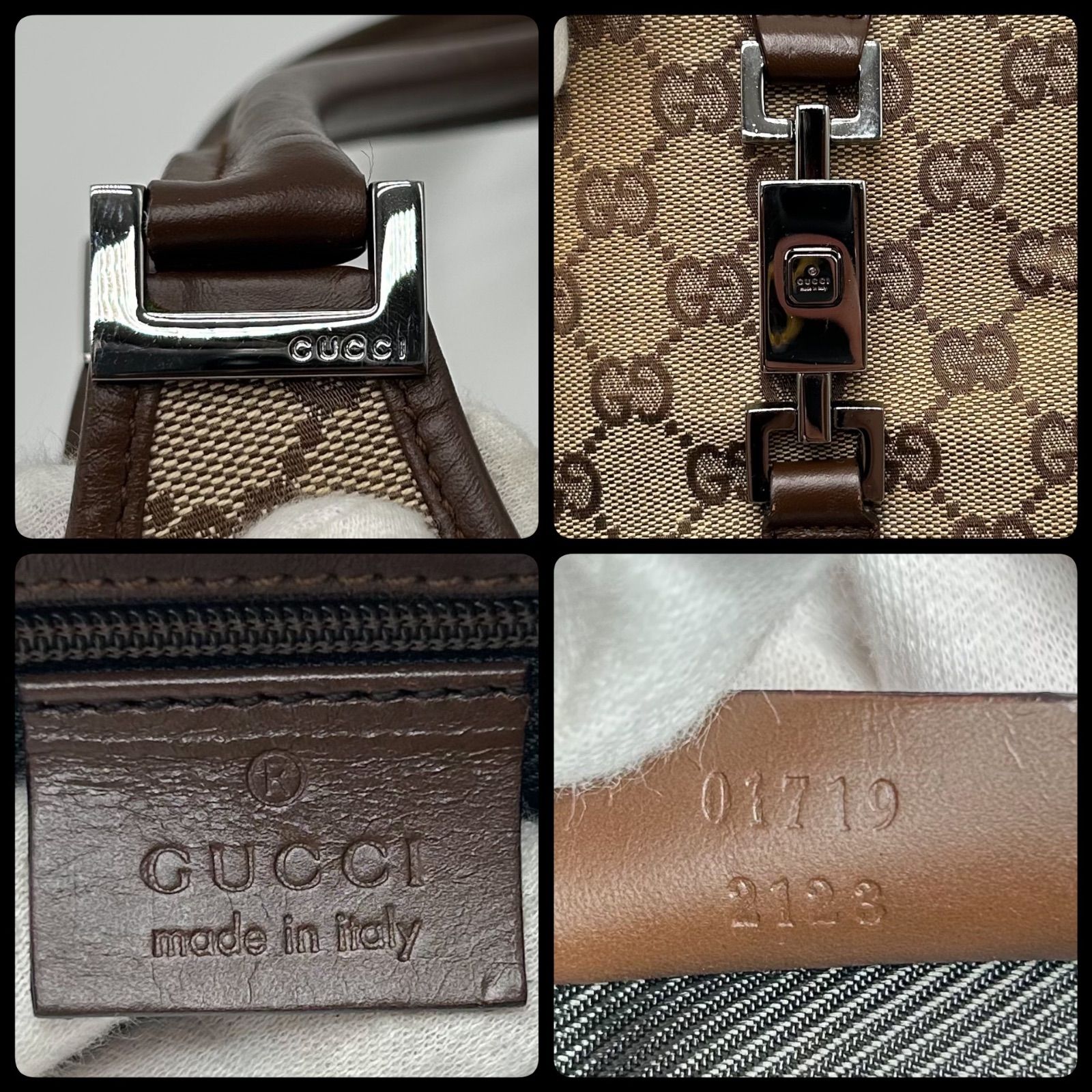 美品 GUCCI グッチ ジャッキー ハンドバッグ ショルダーバッグ 肩掛け 