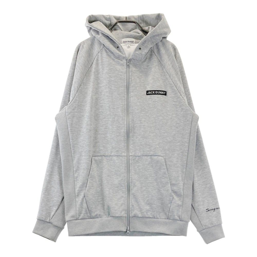 サイズ：6 JACK BUNNY ジャックバニー  ジップパーカー  グレー系 [240101422728] ゴルフウェア メンズ ストスト サイズ：6 JACK BUNNY ジャックバニー ジップパーカー グレー系