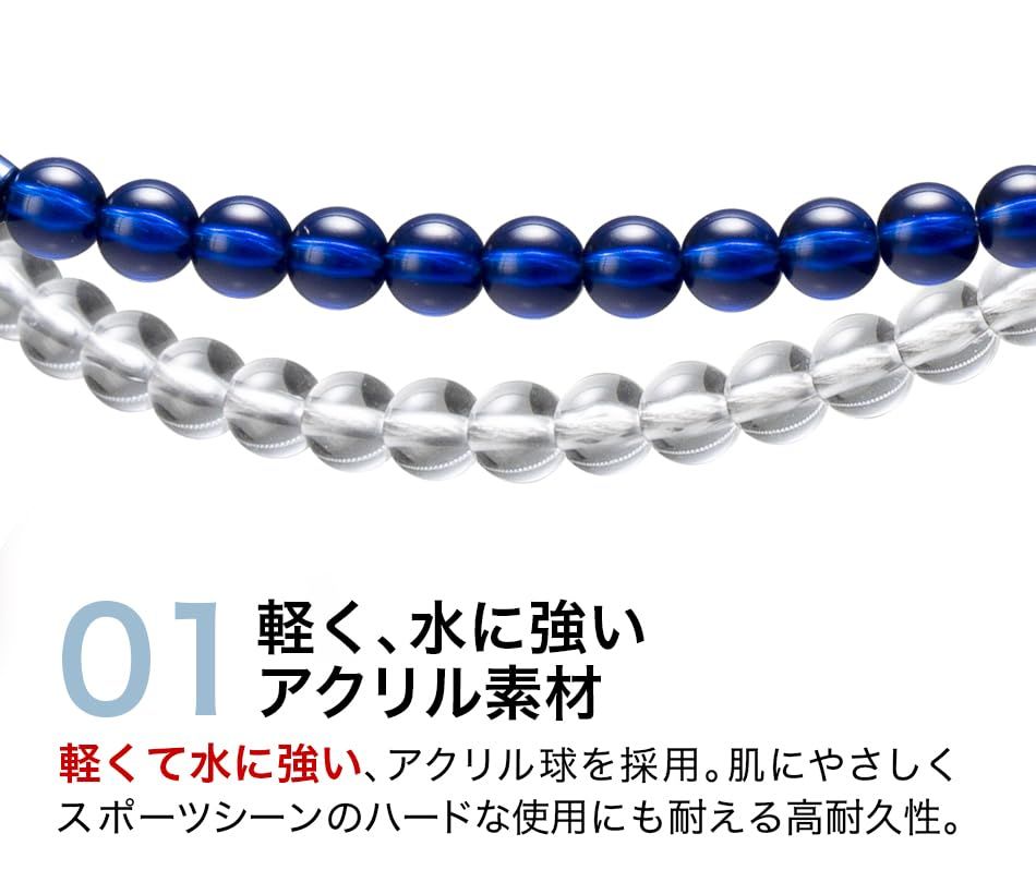 最終値下げ ファイテン クリスタルタッチ クリア 45cm 【美品】 ファイテン RAKUWAネックレス クリスタルタッチ クリア45㎝ ファイテン