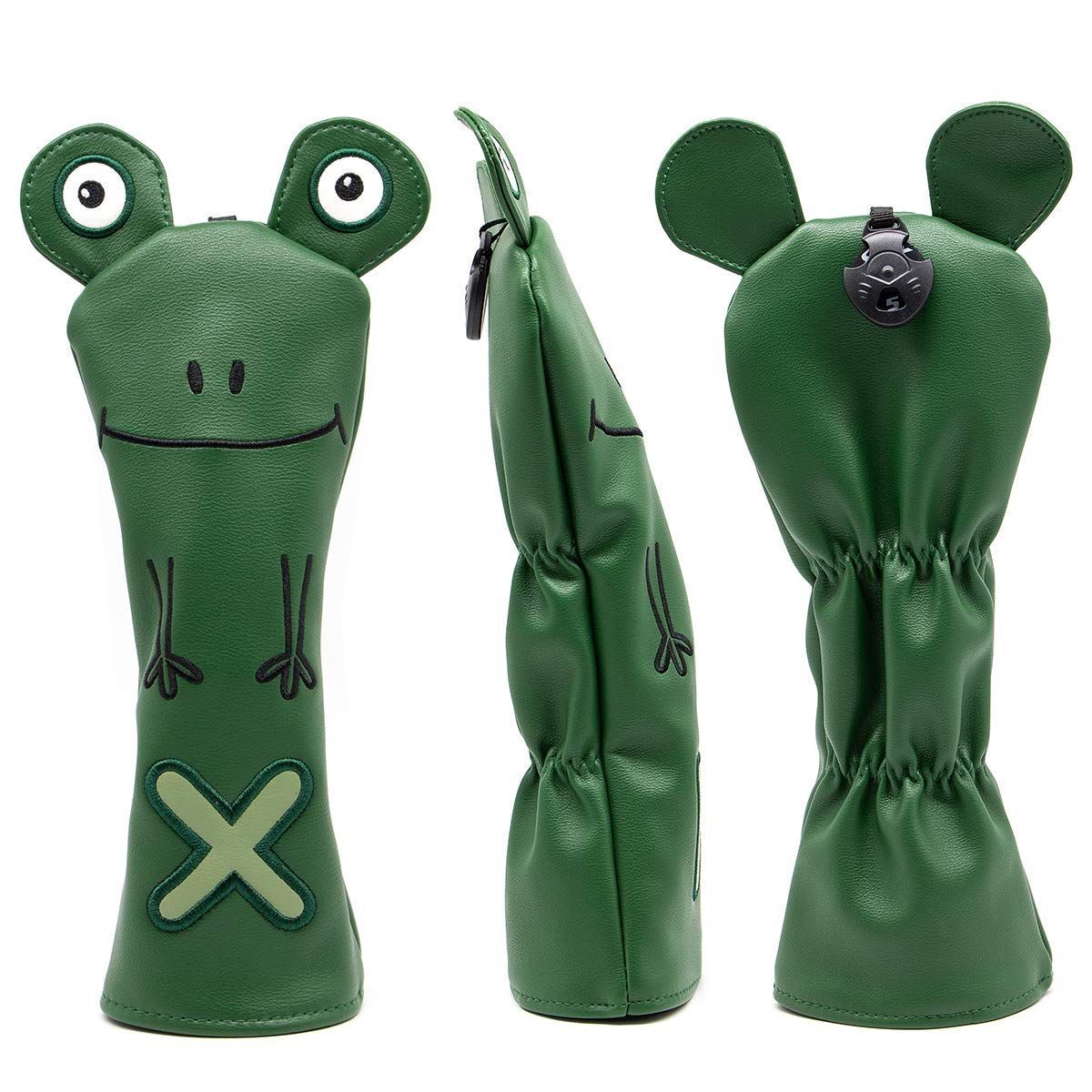 ゴルフクラブヘッドカバー Aliennanaゴルフウッドカバー ハワイ仕様 人気ゴルフヘッドカバー Aliennana 高級革製 フェアウェイウッド