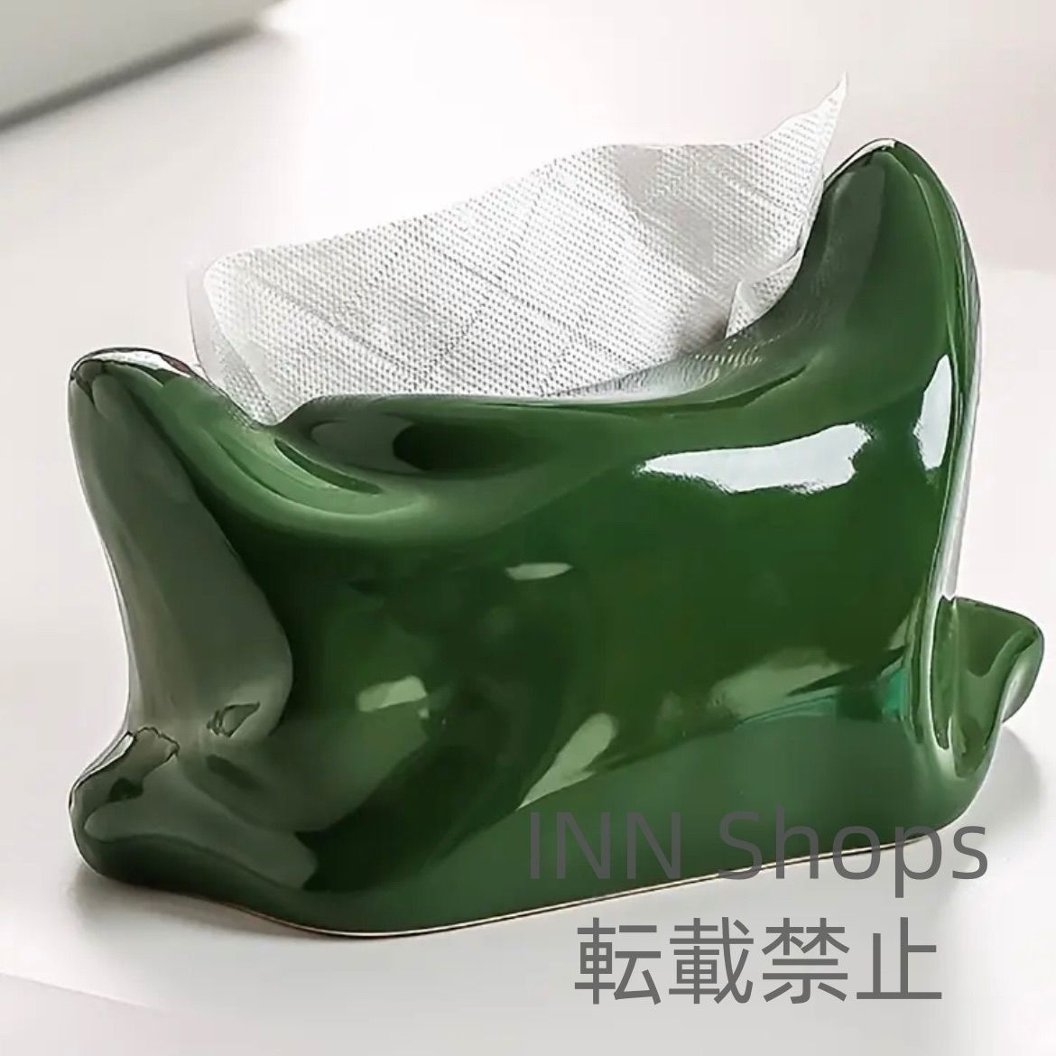 ティッシュボックス 陶器製 テーブル設置用 デスクトップ収納 ティッシュケース 家庭用 リビング ダイニング テレビ台 中央設置用 モダンデザイン ティッシュ収納 ペーパー整理 cp15