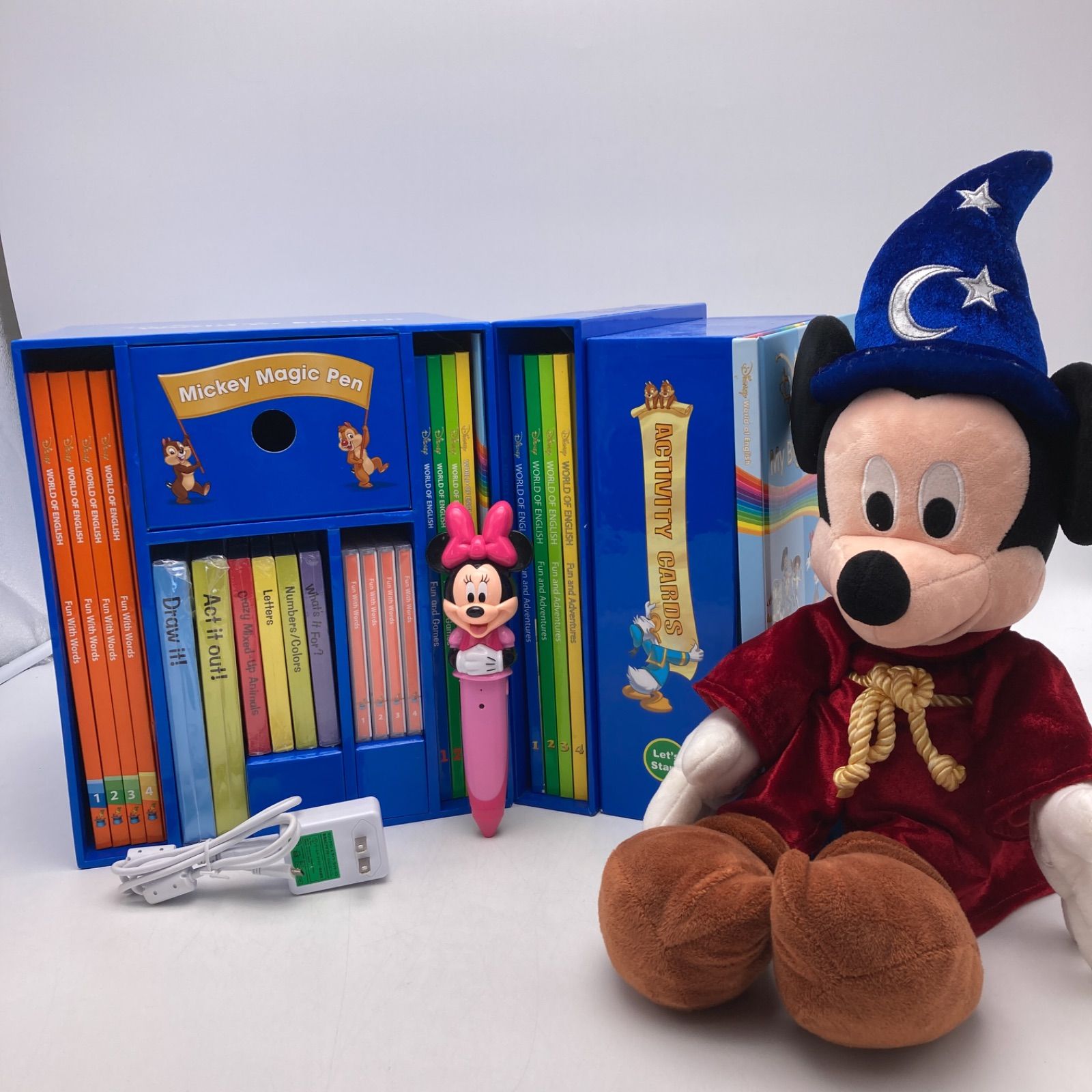 2022年購入 ミッキーマジックペンセット＆アドベンチャーセット リニューアル ディズニー英語システム DWE Disney ワールドファミリー 中古  705123 - メルカリ