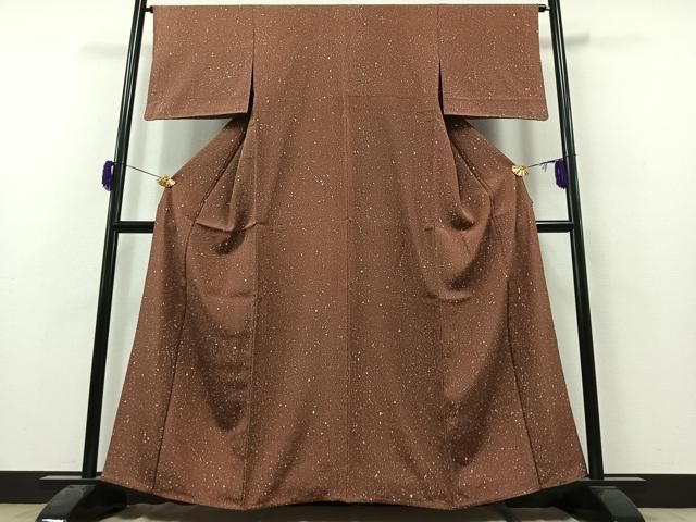 Pochiko裄直しK0880未使用 逸品 単衣 上品 正絹お召 ます岩屋 Pochiko様専用裄直しK0880未使用 逸品 単衣 上品 正絹お召 ます