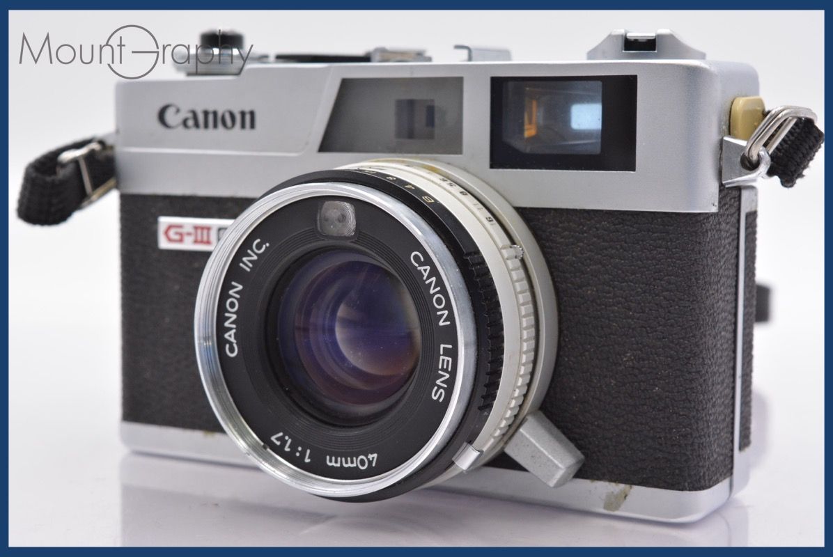 ☆良品☆ キヤノン Canon Canonet QL17 G-III 40mm F1.7 同梱可