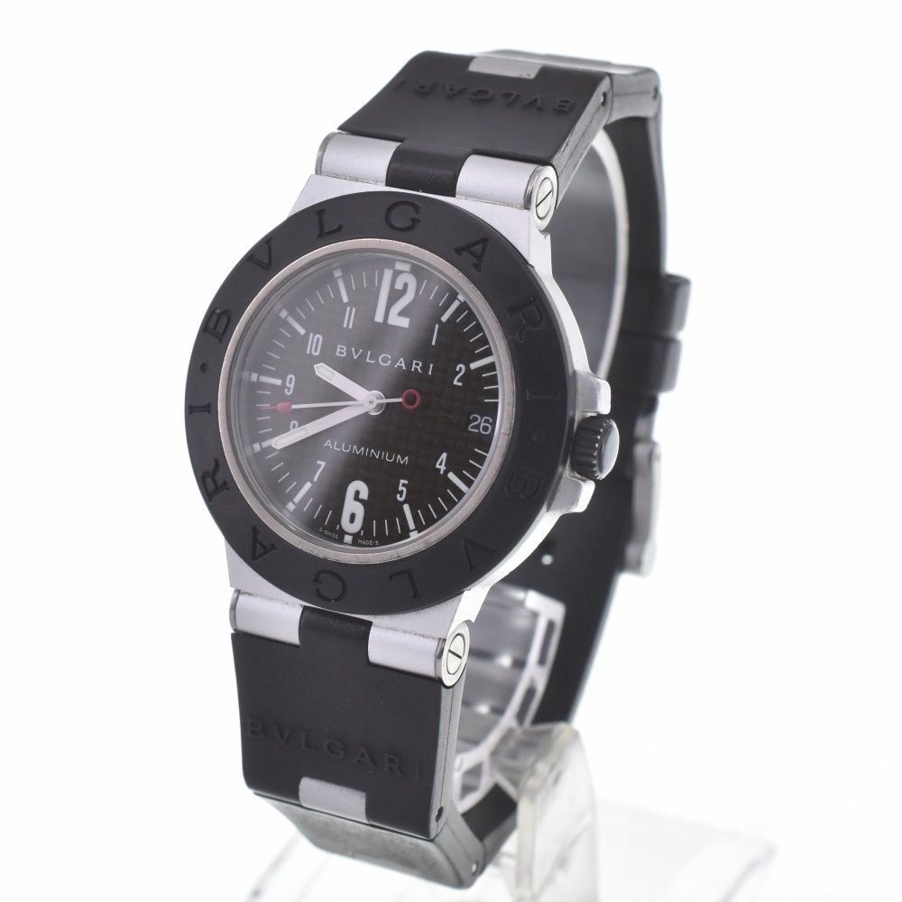 BVLGARI AL38TA Aluminum Date AT Men 890696 | eBay