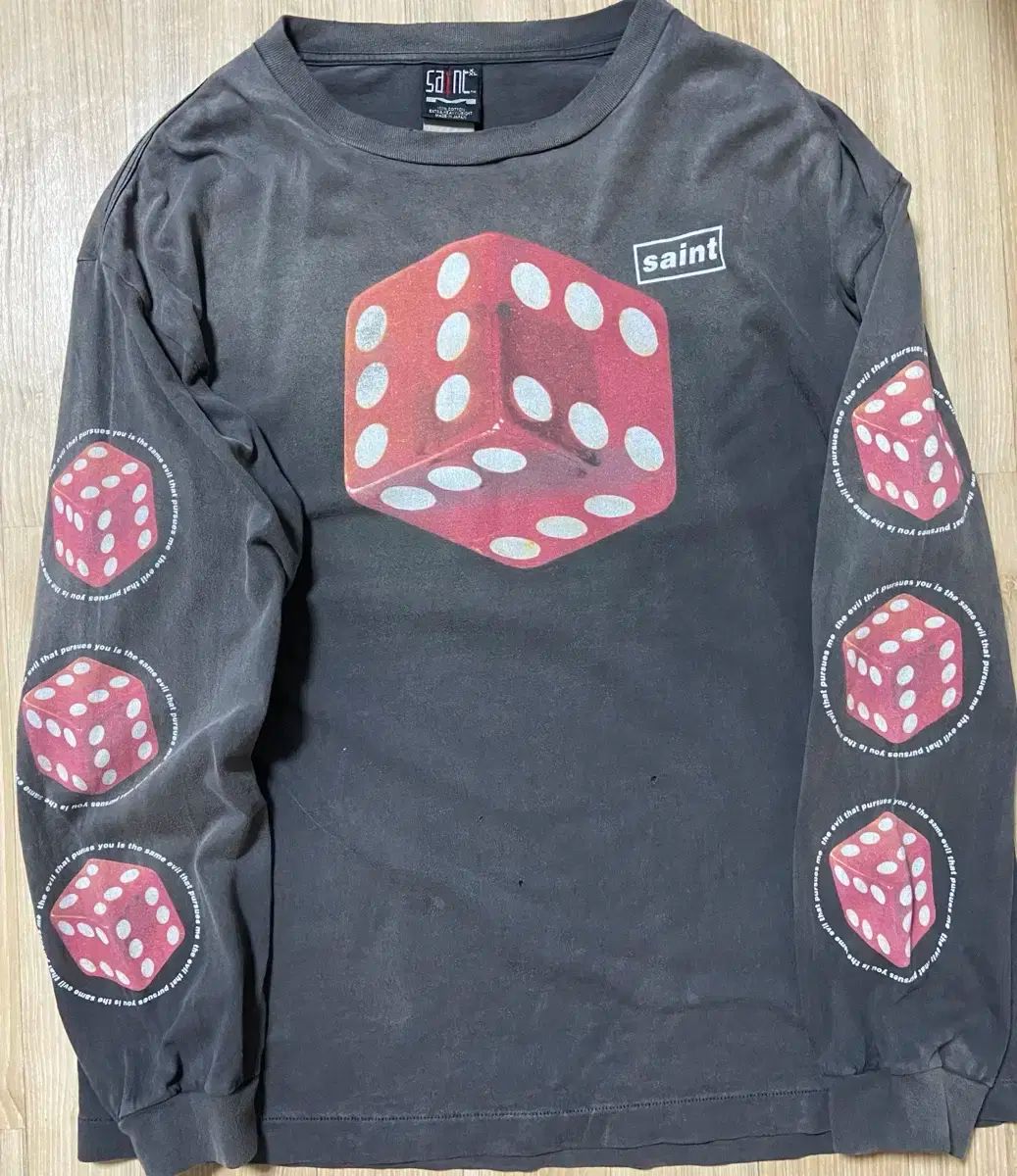 SAINT MICHAEL DICE ロンT セントマイケル セントマイケル ダイス ロンT XL SAINT MICHAEL セントマイケル DICE L