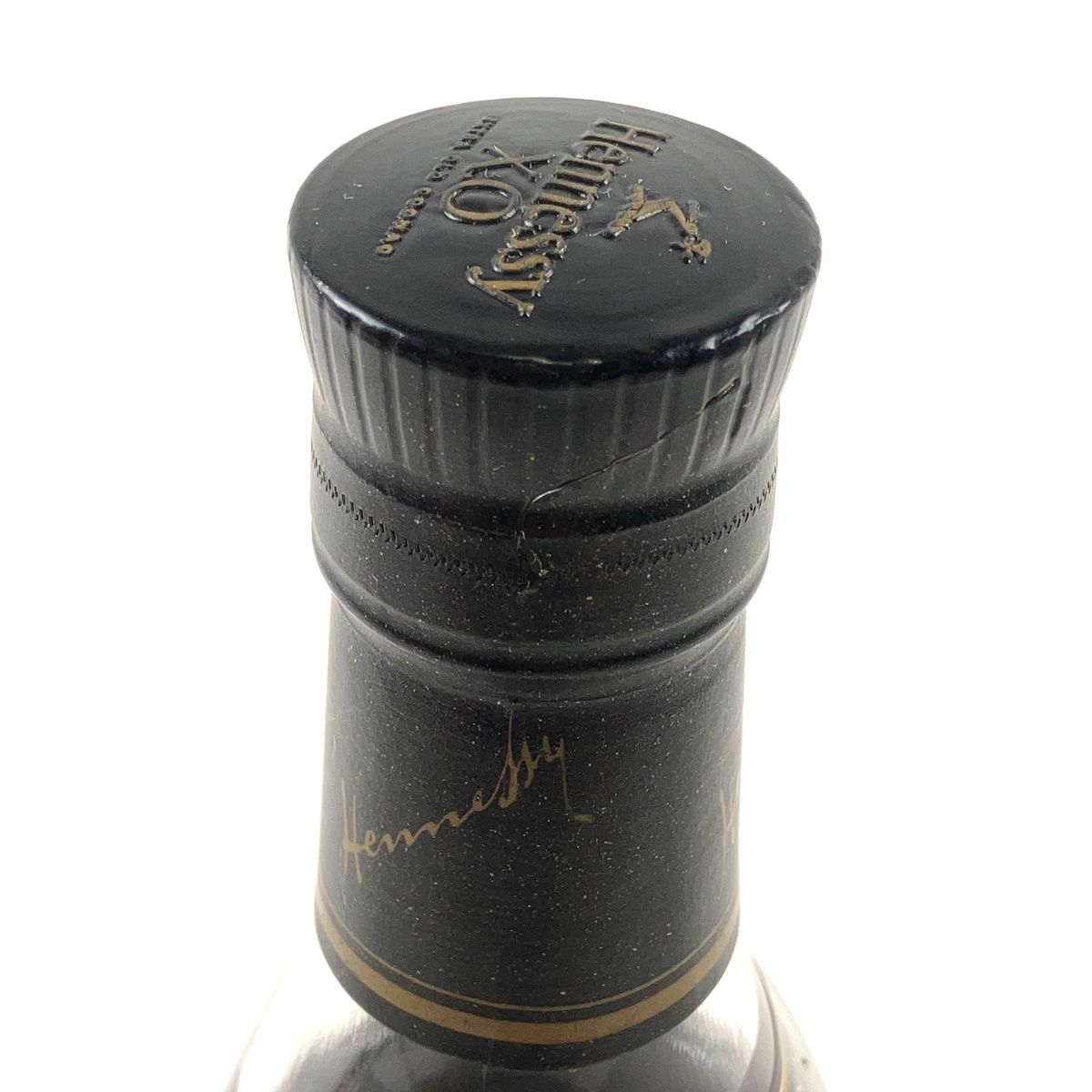 ストア ヘネシー Hennessy XO 黒キャップ クリアボトル 700ml