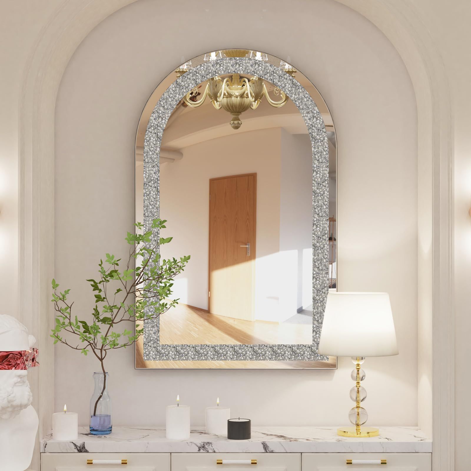 全国発送可能！】豪華絢爛！バロック様式♪ 高級壁掛けミラー