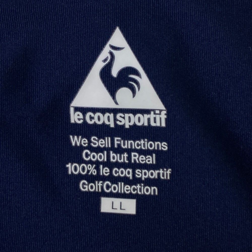 サイズ：L LE COQ GOLF ルコックゴルフ  ハイネック 長袖Tシャツ  ブルー系 [240101483356] ゴルフウェア メンズ ストスト サイズ：L LE COQ GOLF ルコックゴルフ ハイネック 長袖Tシャツ