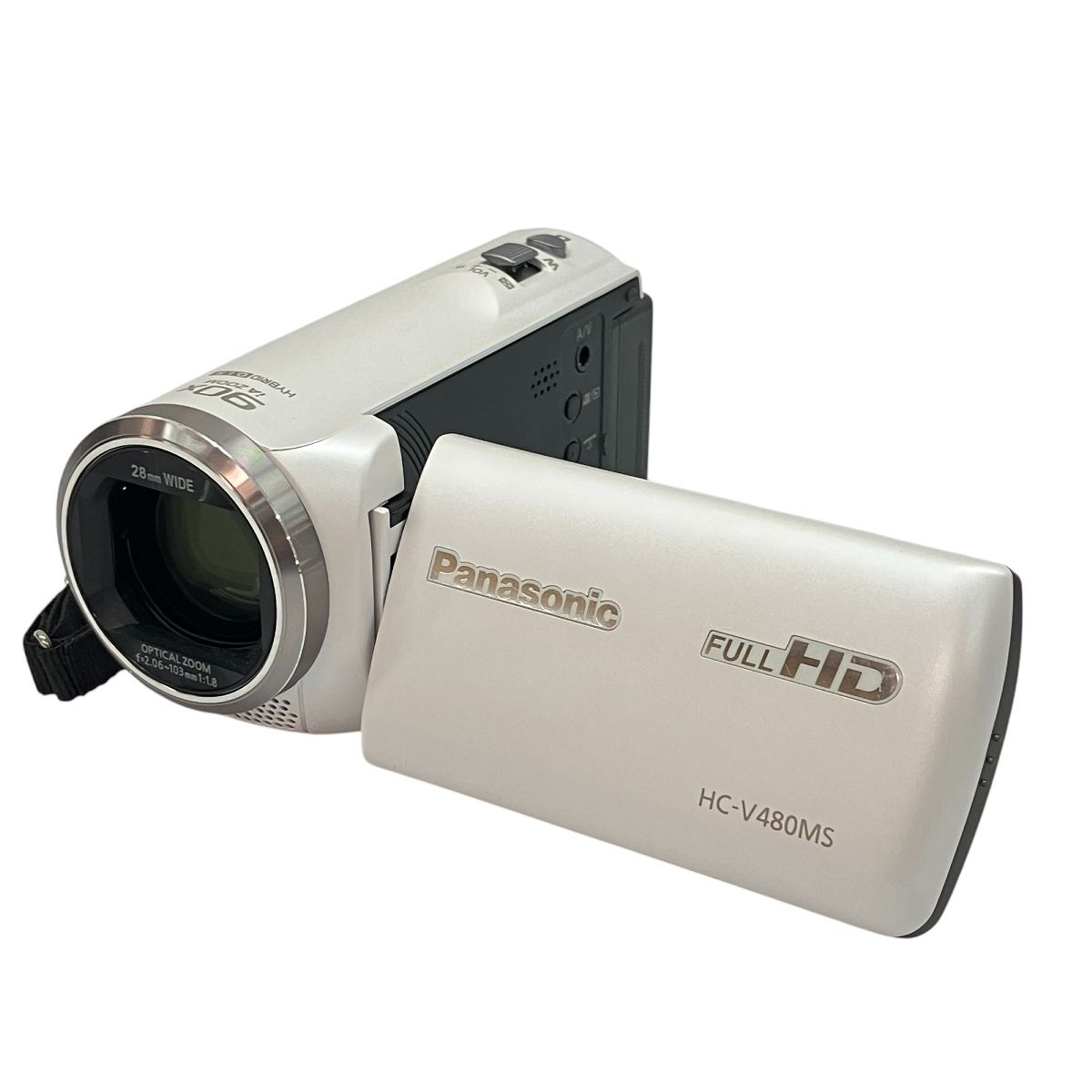 Panasonic HC-V480MS-W デジタルハイビジョンビデオカメラ ホワイト 2016年製 撮影 パナソニック C9972619