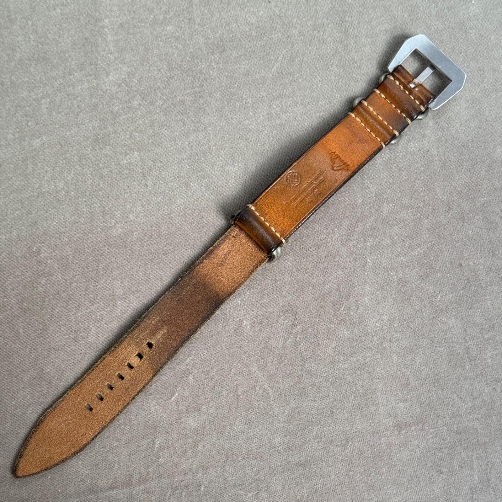 NATO｜サドルレザー｜ビンテージブラウン｜26mm｜松下庵